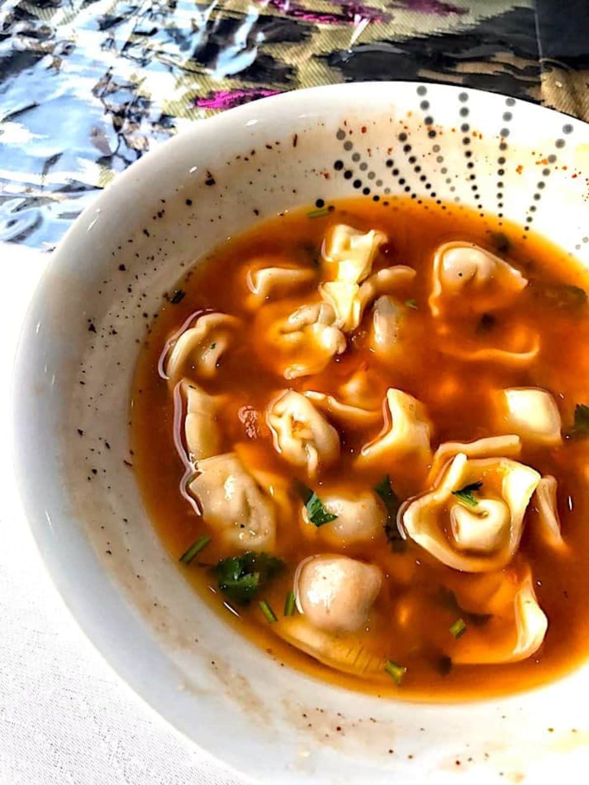 Uyghur Tortellini Soup